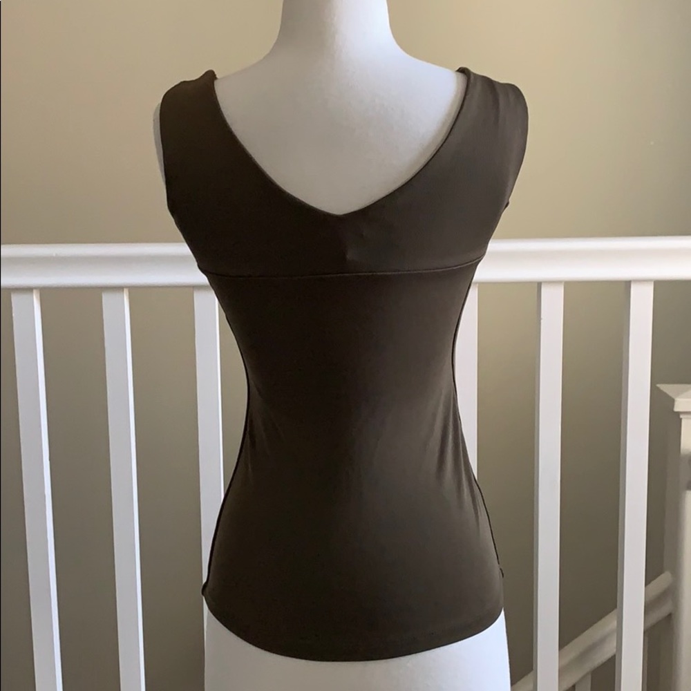 Cache Tank Top Size M Color Olive - image 2